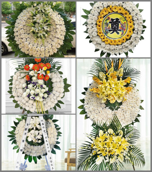 福建三明大田县武陵乡武陵村花圈速递